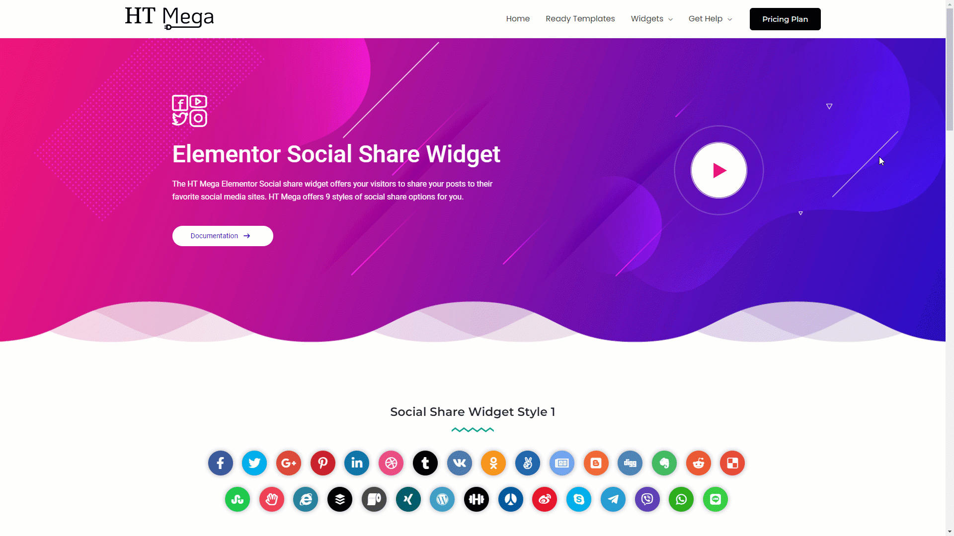 Social Share Widget